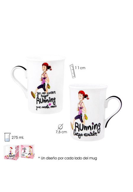MUG RUNNING CHICA