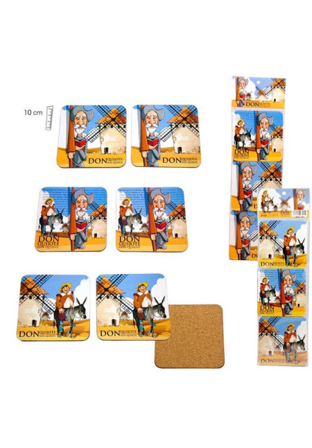 SET 6 POSAVASOS QUIJOTE