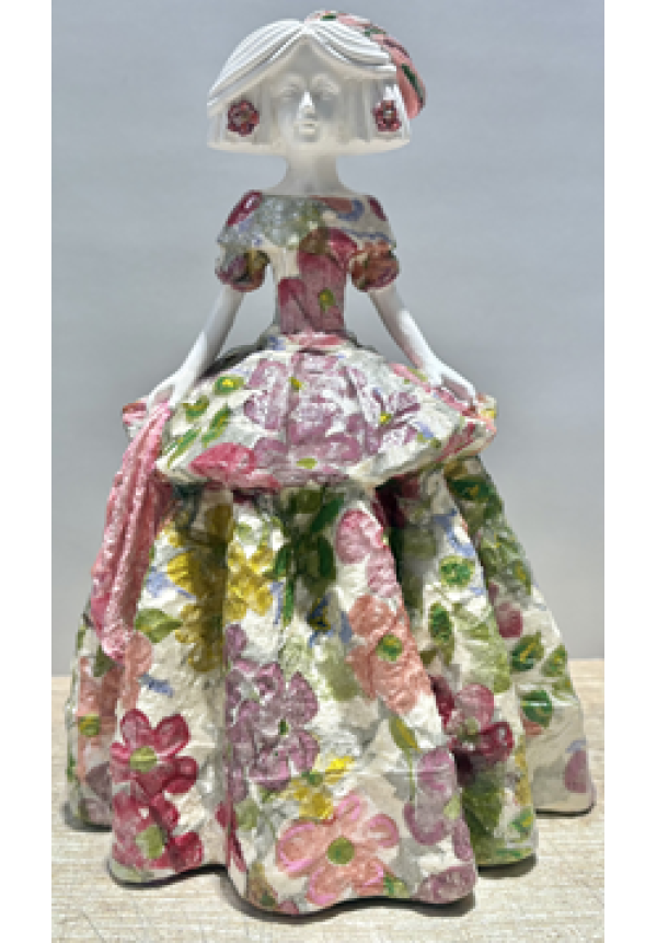 Figura Menina hecha de escayola 20cm 