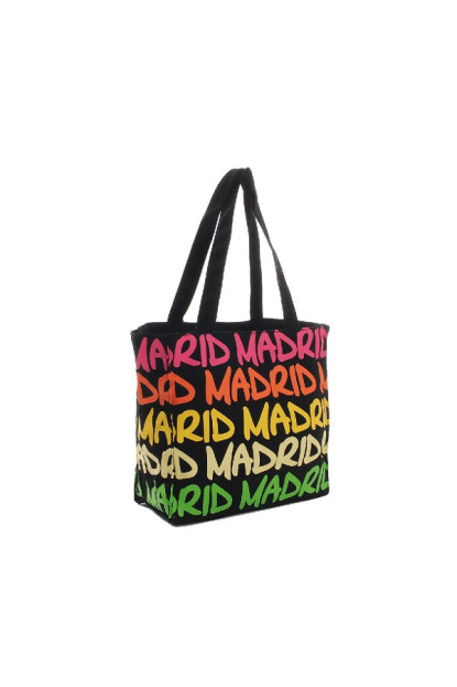 Bolso 25x25 Madrid multicolor verde-naranja
