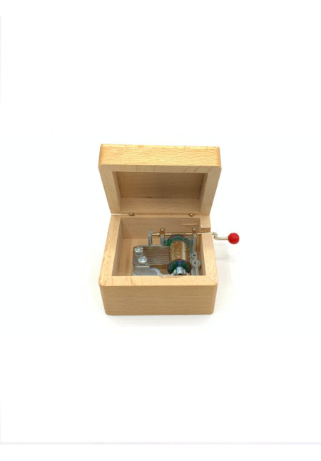 Caja de música de madera decorada con Menina.