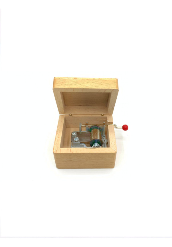 Caja de música de madera decorada con Menina.