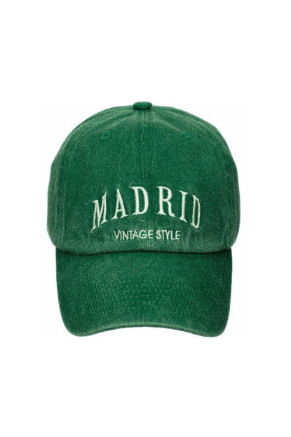 Gorra Madrid vintage style verde