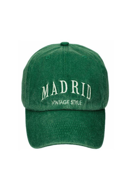 Gorra Madrid vintage style verde