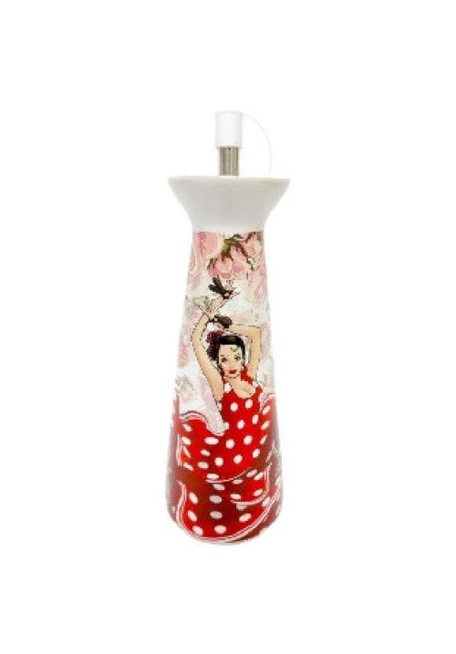ACEITERA CERAMICA FLAMENCA, 16 X 6,5 CM.     