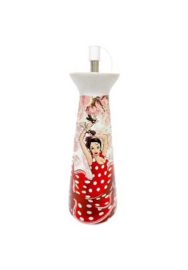 ACEITERA CERAMICA FLAMENCA, 16 X 6,5 CM.     