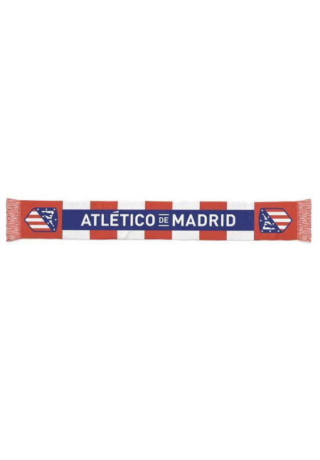 Bufanda de Atlético de Madrid con franja azul 
