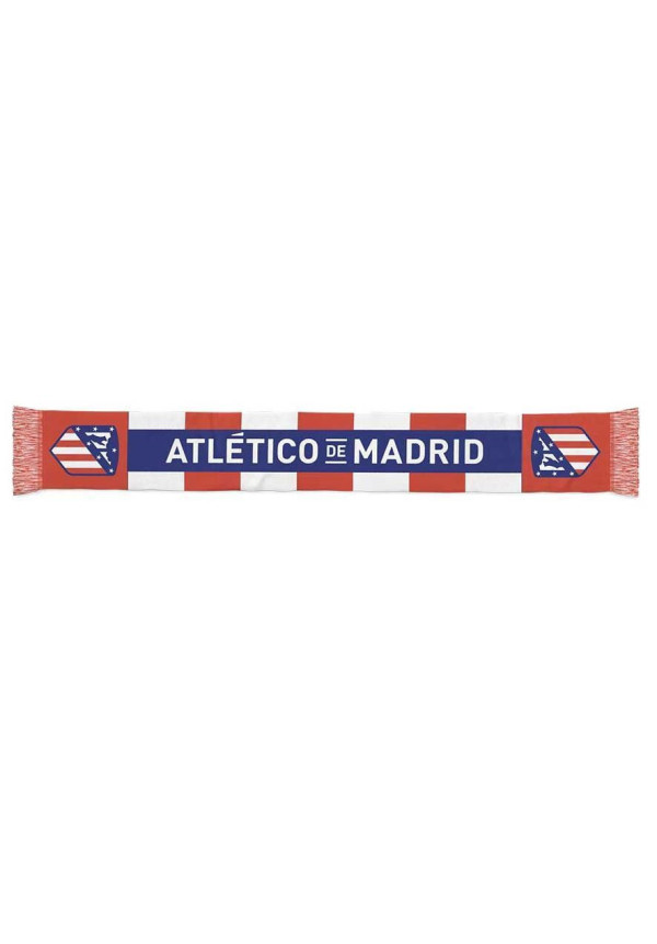 Bufanda de Atlético de Madrid con franja azul 