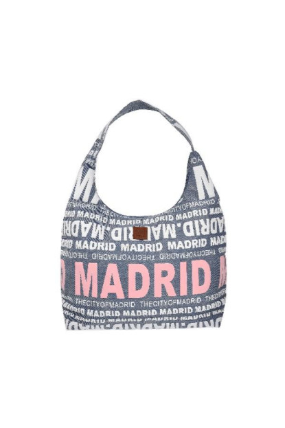 B. Góndola Madrid denim azul claro-rosa