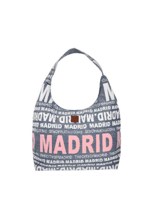 B. Góndola Madrid denim azul claro-rosa