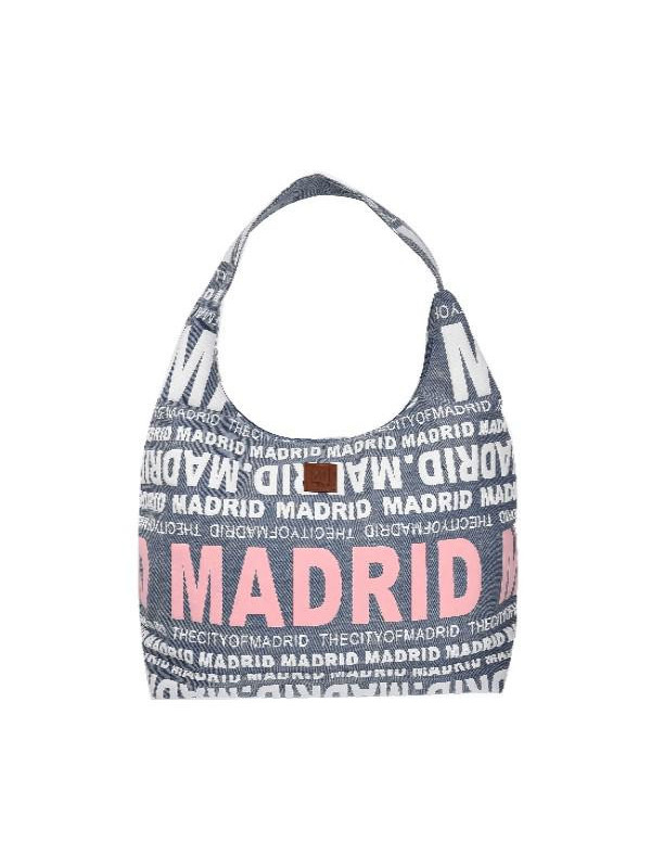 B. Góndola Madrid denim azul claro-rosa