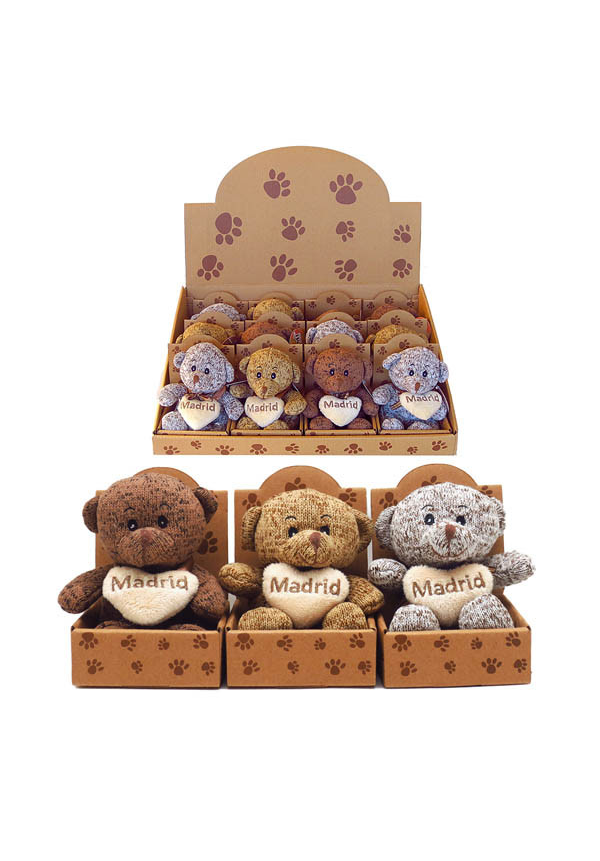 PELUCHE OSITO 3 COLORES CON CORAZON MADRID (MADRID)