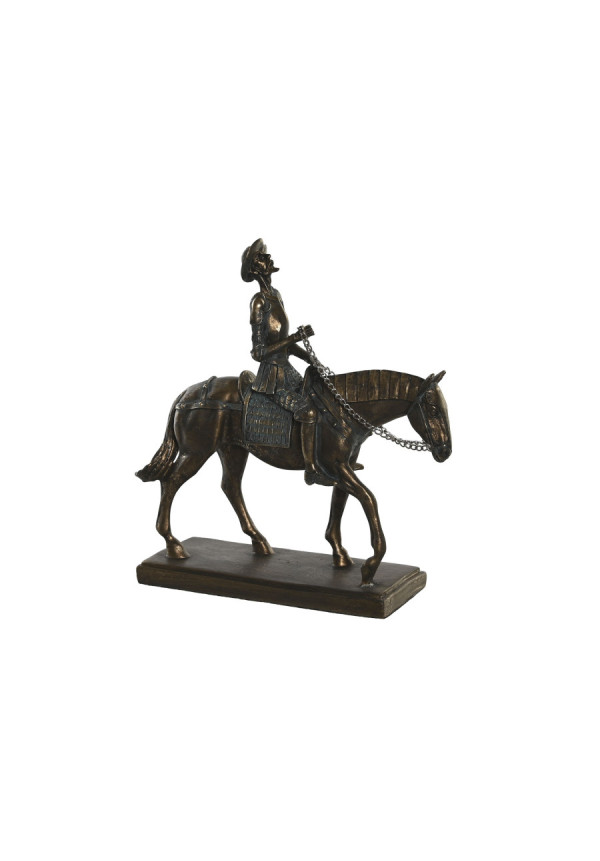FIGURA RESINA 20X7X22 10CM, QUIJOTE CABALLO