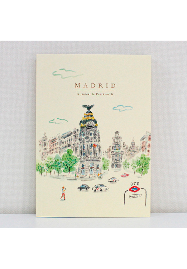 Diario de viaje ilustrado por la artista japonesa Wooran. Gran Vía 