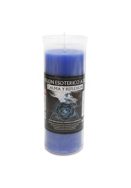 Velón esotérico azul 120h duración.
