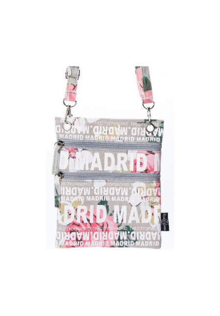 Bolso Pasaporte Asa Madrid flores beige