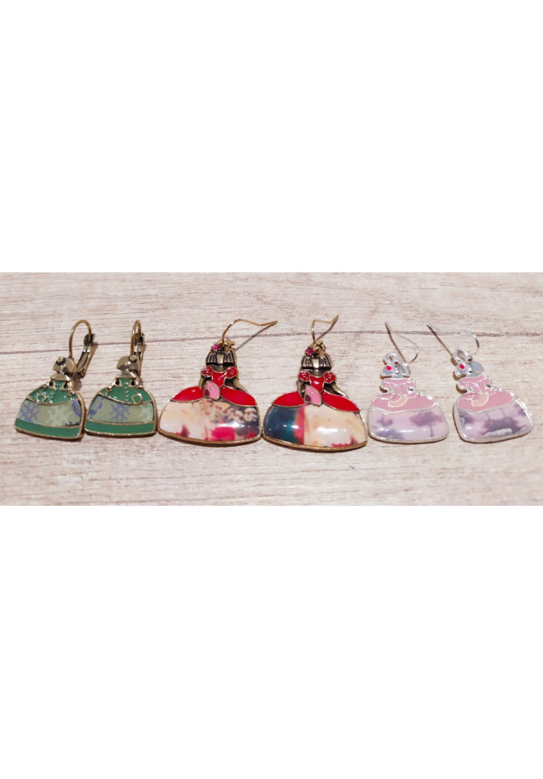 Pendientes de metal Meninas 