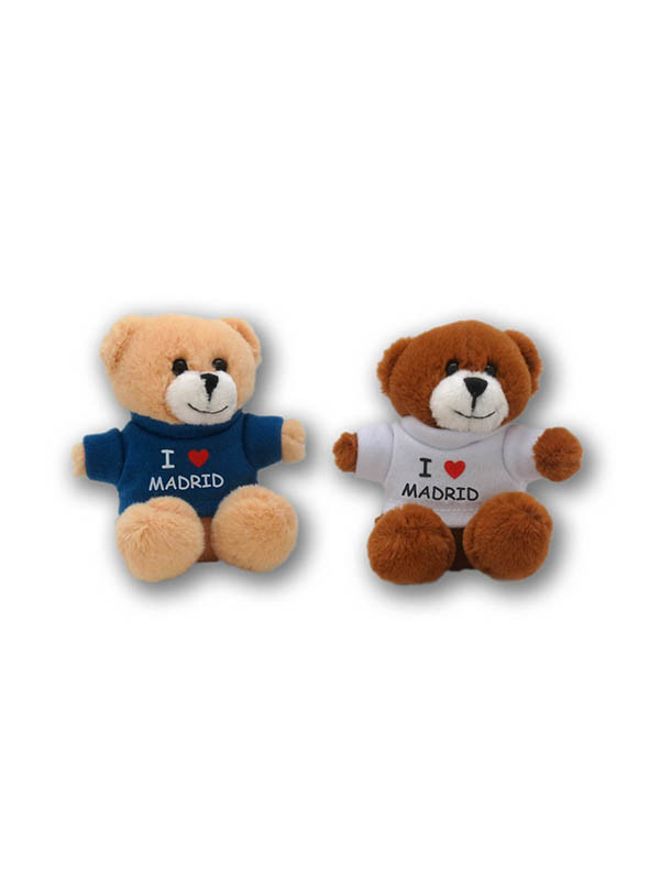IMAN OSO PELUCHE CON CAMISETA MADRID BLANCA/AZUL (MADRID)