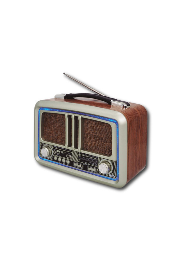 RADIO VINTAGE COLOR MADERA3 BANDAS AM/FM/SW