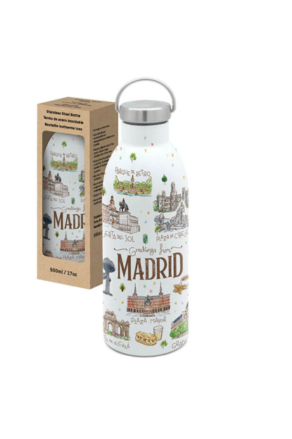 BOTELLA TERMO MADRID ACUARELA 500ml (MADRID)