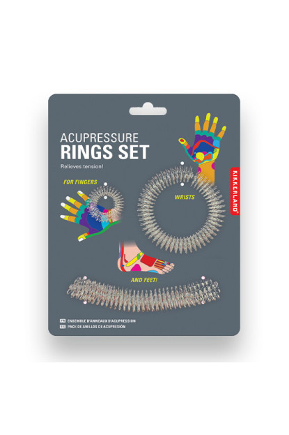 Juego de 3 anillos de masaje de acupresión de diferentes tamaños para usar en la muñeca, el dedo y el pie. Dirígete a los puntos de presión para eliminar el estrés y la ansiedad.