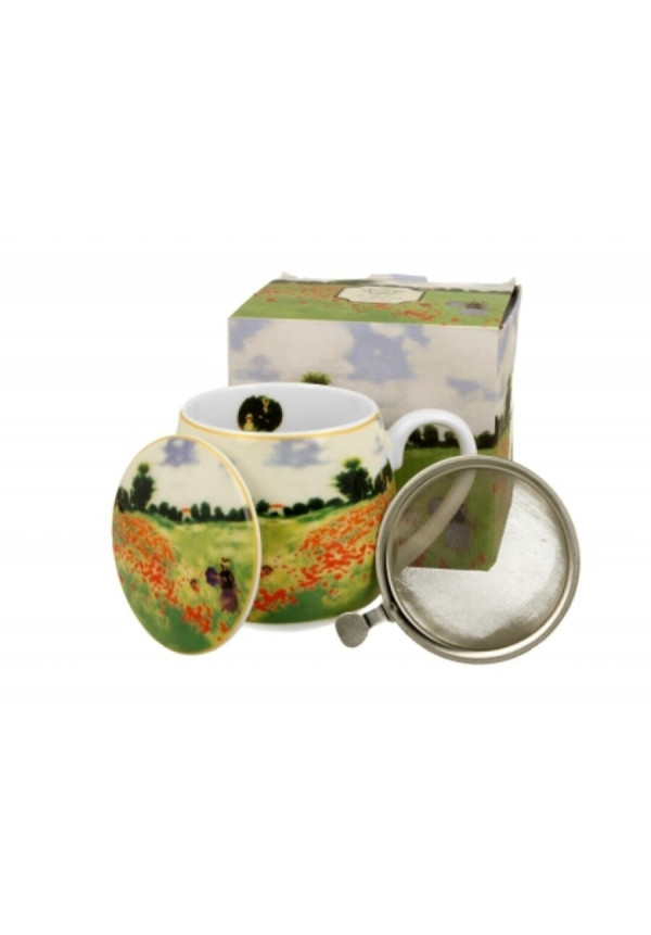 TAZA INFUSOR MONET AMAPOLAS