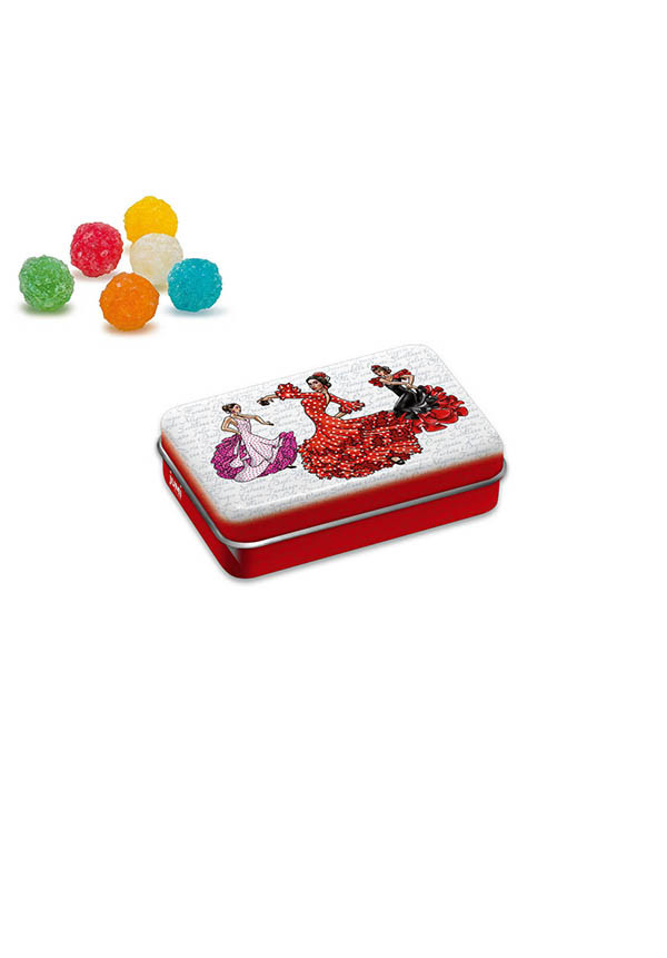 CAJA METAL FLAMENCAS LETRAS PERLAS S. (ESPAÑA)