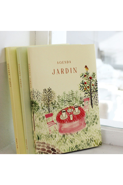 Agenda perpetua de 12 meses. Jardín 