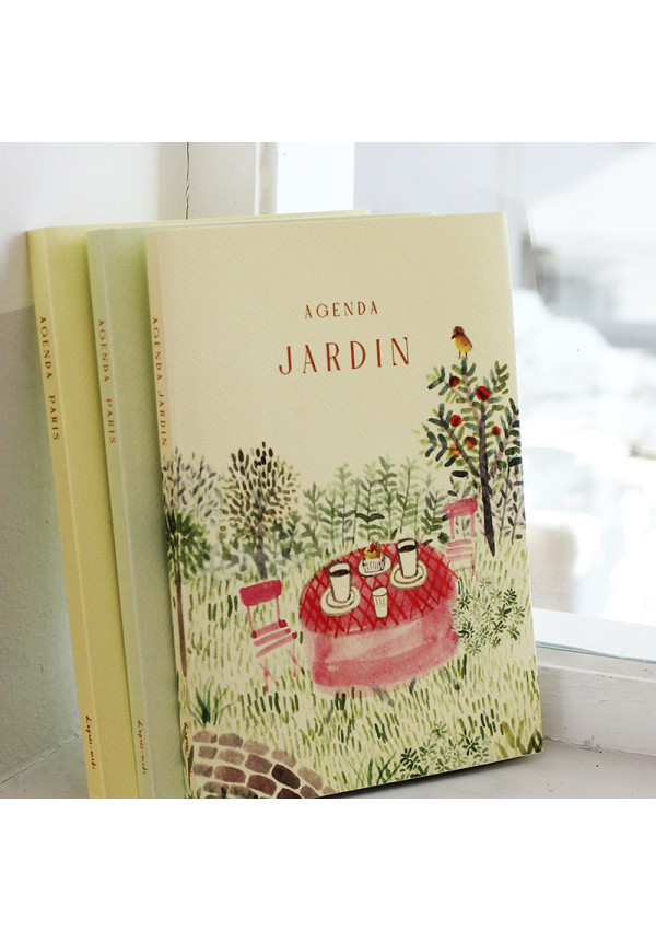 Agenda perpetua de 12 meses. Jardín 