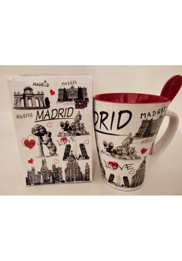 Taza con cuchara ¨Madrid¨