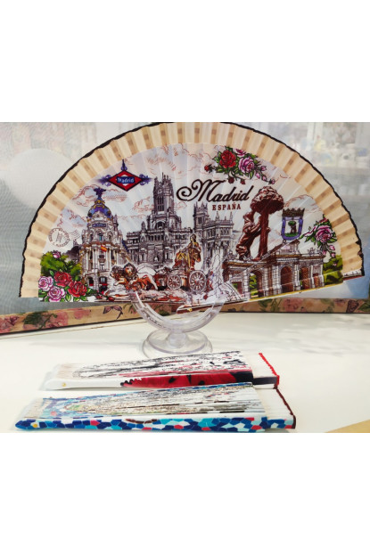 Abanico de madera Recuerdo 