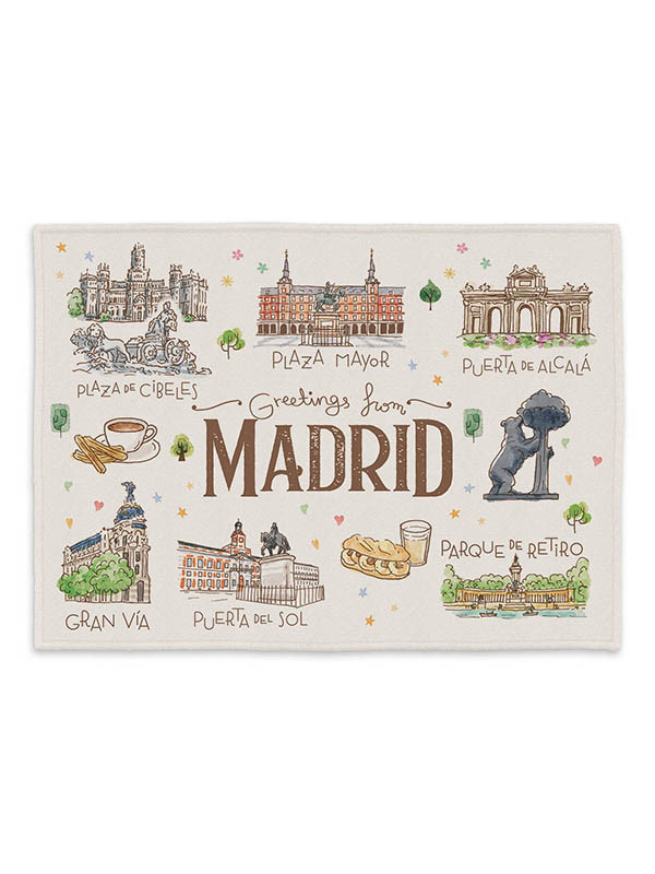 PAÑO COCINA MADRID ACUARELA (MADRID)