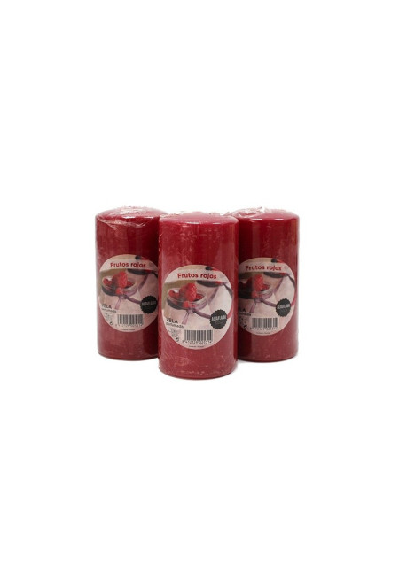 Vela cilíndrica con aroma a fruta del bosque Vela cilíndrica con aroma a fruta del bosque