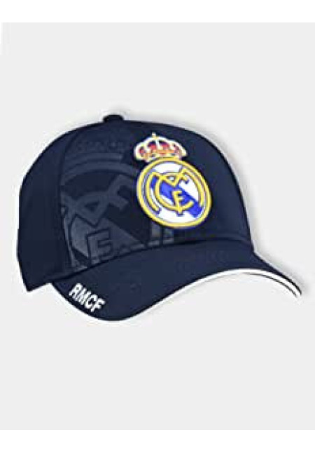 Gorra Real Madrid C.F. azul marino y blanco