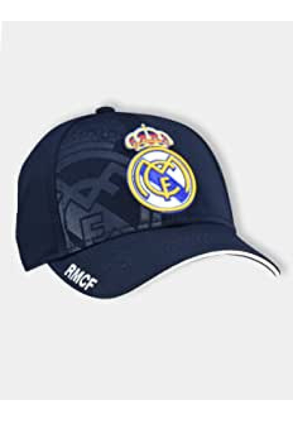Gorra Real Madrid C.F. azul marino y blanco