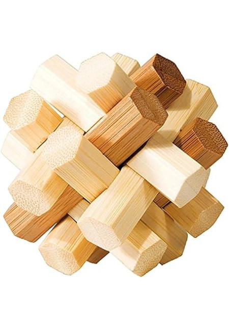 Rompecabezas - IQ-TEST PUZZLE DE BAMBÚ BLOQUES CRUZADOS