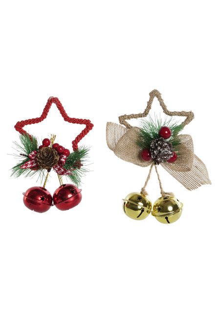 DECORACION COLGANTE METAL YUTE 10X4X15 2 SURT.