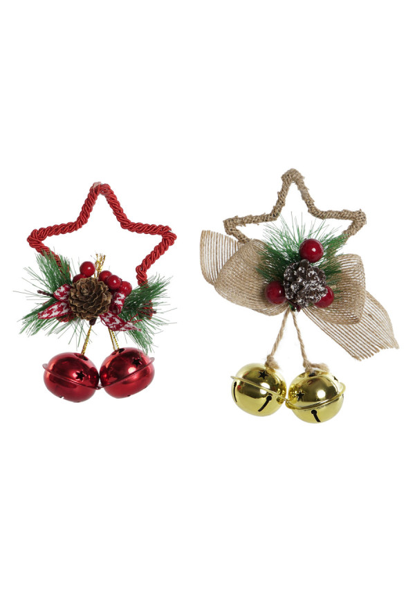 DECORACION COLGANTE METAL YUTE 10X4X15 2 SURT.