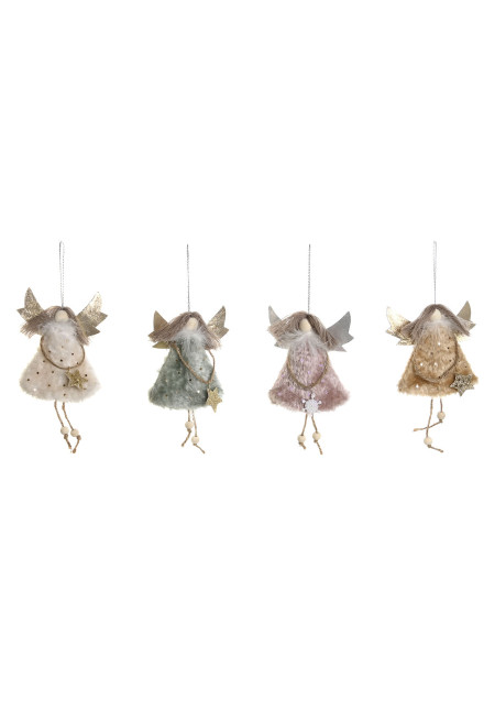 DECORACION COLGANTE POLIESTER 12X3X27 ANGEL 4 SURT