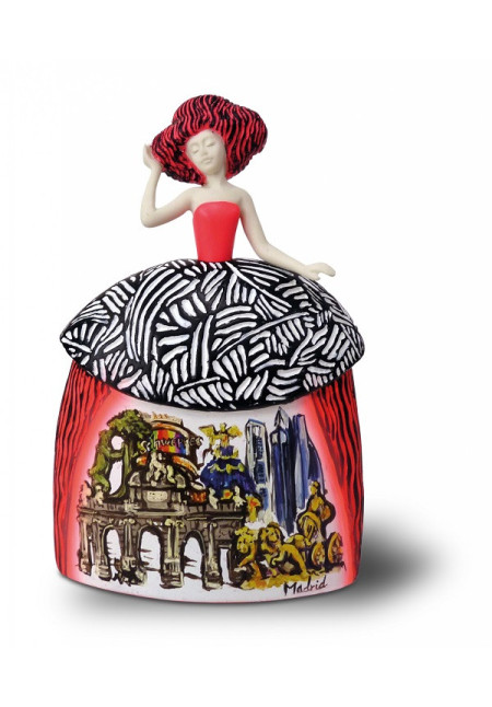 Figura decorativa original de la marca Nadal. Menina Opera Coral Madrid 12.5cm.