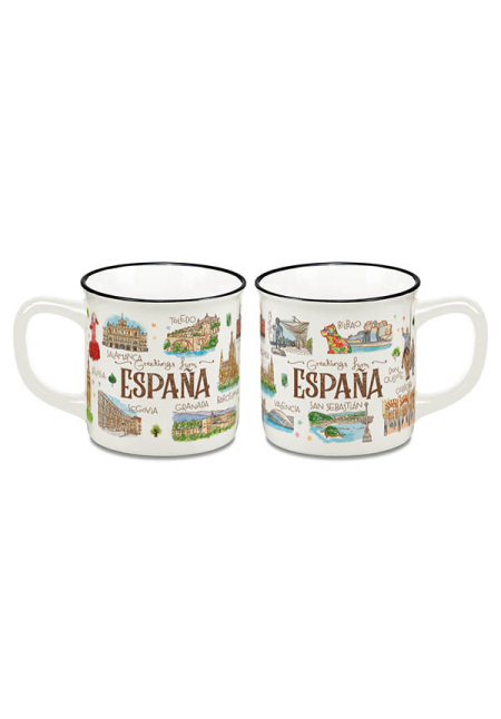  MUG ESPAÑA ACUARELA 250ML (ESPAÑA)
