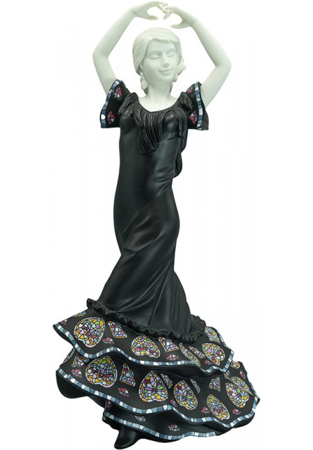 Figura Decorativa sevillana, Resina, Negro Nadal