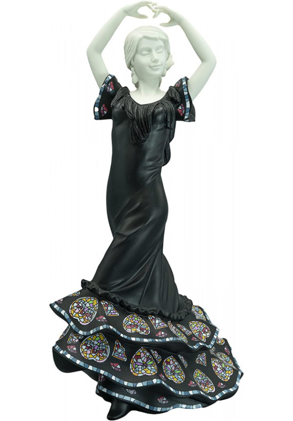 Figura Decorativa sevillana, Resina, Negro Nadal