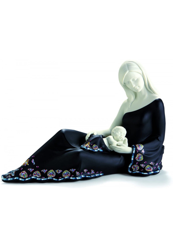 Figura decorativa original de la marca Nadal, Amor incondicional Negro
