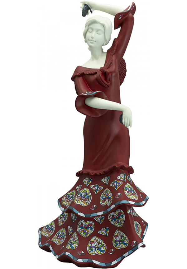 Figura Decorativa Gracia española, Resina, Multicolor