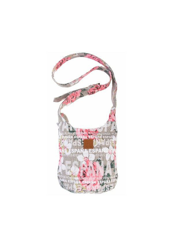 Bolso Saco pequeño España flores beige