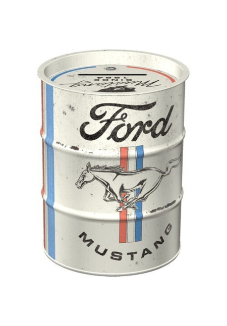 Hucha barril Ford Mustang - Horse & Stripes Logo