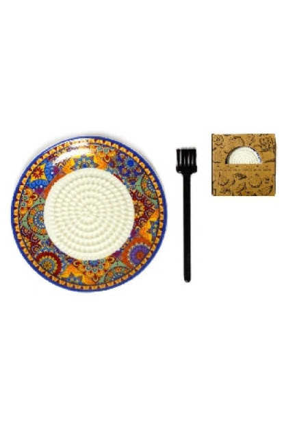 RASCA AJOS ARABICO CON CEPILLO DE LIMPIEZA   