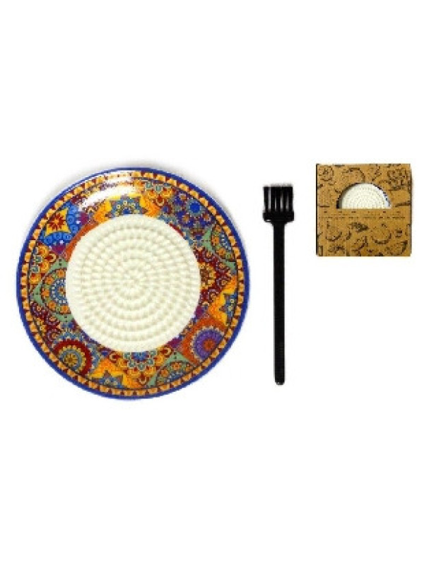 RASCA AJOS ARABICO CON CEPILLO DE LIMPIEZA   