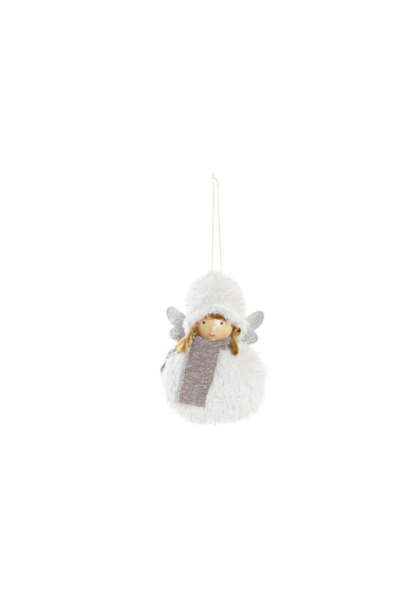 DECORACION COLGANTE POLIESTER 9X5X13 NIÑA BLANCO
